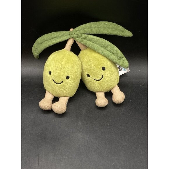 Jellycat 5” Amuseables Joined Pair of Olives Plush Lovey - Picture 2 of 7